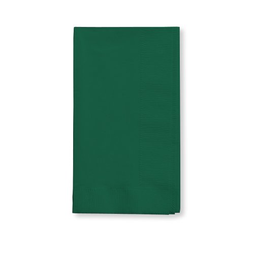 Product Cover Creative Converting Touch of Color 100 Count 2-Ply Paper Dinner Napkins, Hunter Green , 15