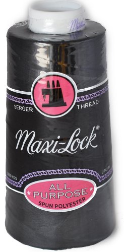 Product Cover Maxi-Lock Black Serger Thread, 3000 Yard Cone