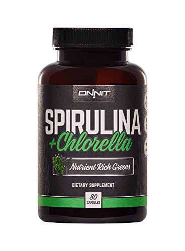 Product Cover Onnit Spirulina and Chlorella: Nutrient Rich Greens Supplement (80ct)