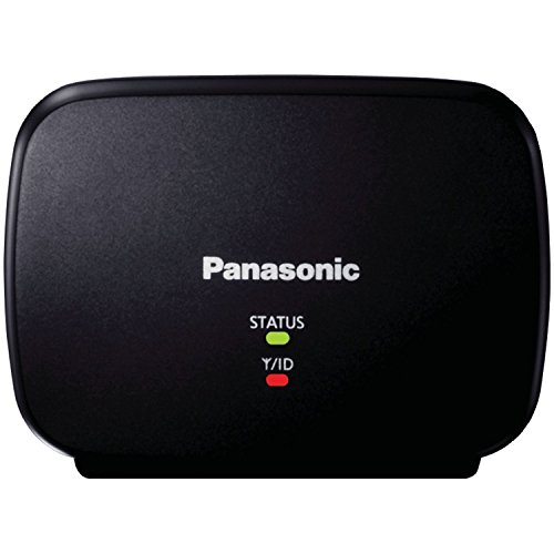 Product Cover Panasonic Range Extender for Dect 6.0 Plus Models KX-TGA405B Doubles The Effective Transmission Distance with 1 Year Manufacturer's Warranty- Black
