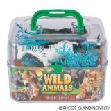 Product Cover Adventure Planet Wild Animals Set with Carrying Case, 20-Piece