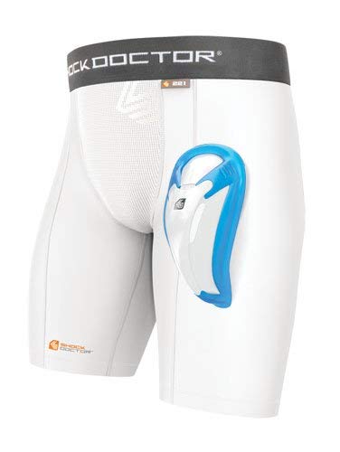 Product Cover Shock Doctor Youth Core Compression Hockey Shorts with Bio-Flex Cup, Small