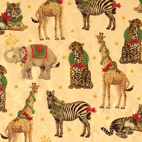 Product Cover Caspari - Christmas Gift Holiday Wrapping Paper, Wild Christmas Gold Foil, 8-Feet, 1-Roll