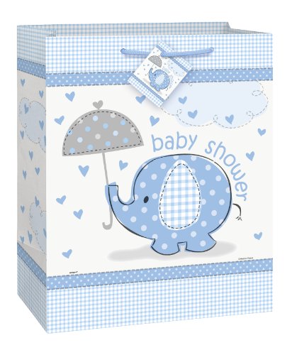 Product Cover Blue Elephant Boy Baby Shower Gift Bag