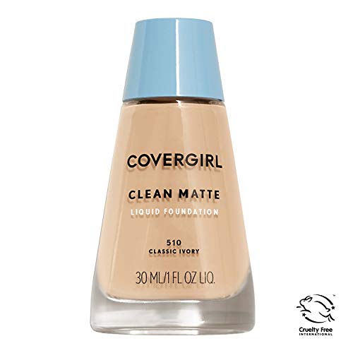 Product Cover COVERGIRL Clean Matte Liquid Foundation Classic Ivory, 1 oz (packaging may vary)