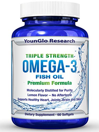 Product Cover Fish Oil Pills - Pharmaceutical Quality - Triple Strength Omega 3 Burpless Capsules (1 Pack)