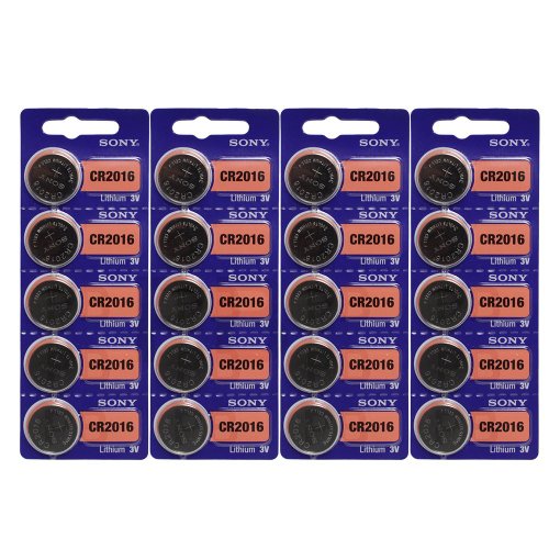 Product Cover Sony CR2016 3 Volt Lithium Manganese Dioxide Batteries, Genuine Sony Blister Packaging (20 Pieces)