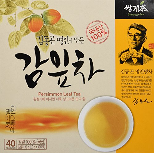 Product Cover [HEALTH TEA] Korea Food Persimmon Leaf Tea 1.0g X 40 Tea Bags 감잎차 감잎