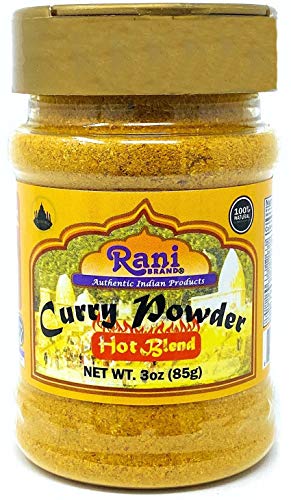 Product Cover Rani Curry Powder Hot Natural 11-Spice Blend 85g (3oz) ~ Salt Free | Vegan | Gluten Free Ingredients | NON-GMO