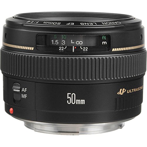 Product Cover Canon EF 50mm f/1.4 USM Standard & Medium Telephoto Lens for Canon SLR Cameras - Fixed (Renewed)