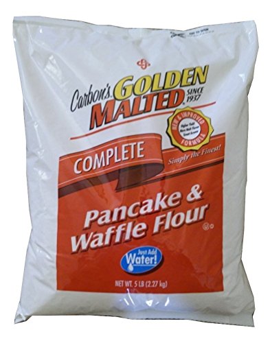 Product Cover Carbon's Golden Malted Pancake and Waffle Flour Mix - 80 ounces - Complete Mix - Just Add Water