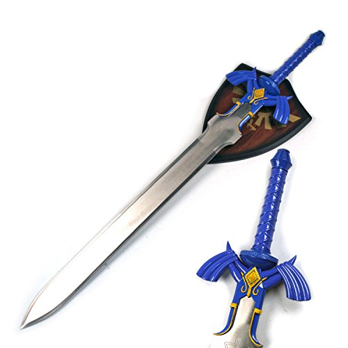 Product Cover Zelda Link Master Sword Twilight Princess Fantasy Sword with Plaque - Blue (BLUE)