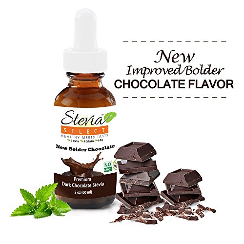 Product Cover Liquid Stevia-Stevia Select-Dark Chocolate Stevia 2 oz Stevia Drops From The Sweet Leaf-Sugar Free Stevia Flavor-Perfect For Any Weight Loss Diet-Best Tasting Chocolate!
