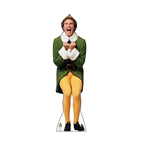 Product Cover Advanced Graphics Buddy The Elf Excited Life Size Cardboard Cutout Standup - Elf (2003 Film)