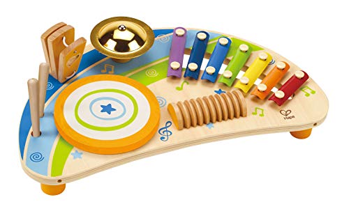 Product Cover Award Winning Hape Mighty Mini Band Wooden Percussion Instrument