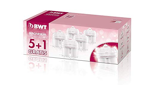 Product Cover BWT 6-Pack Long Life Mg2+ Cartridge for Water Filters, 120-Liter Capacity