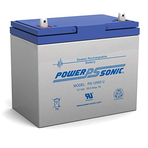 Product Cover Powersonic PS12550U 12V 55Ah Battery for QUICKIE DESIGN,P500 ZIPPIE,Z500