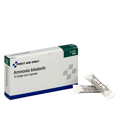 Product Cover First Aid Only Ammonia Inhalants, 10 Per Box