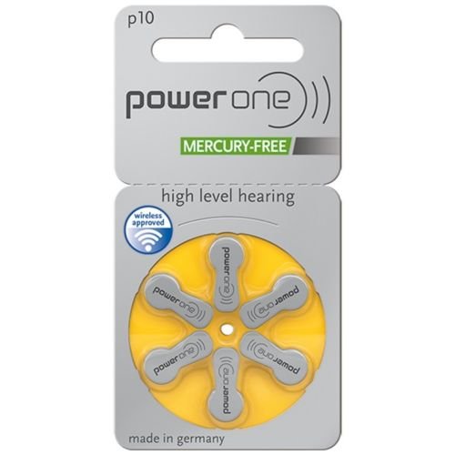 Product Cover PowerOne Hearing Aid Batteries Size 10, PR70 (60 Batteries) + Battery Keychain Kit