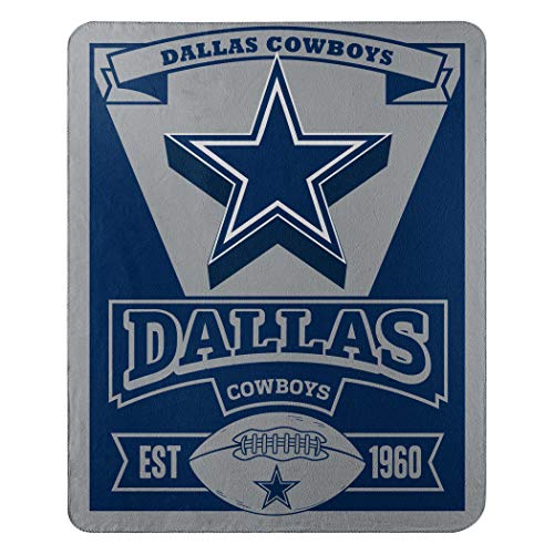 Product Cover The Northwest Company Officially Licensed NFL Dallas Cowboys Marque Printed Fleece Throw Blanket, 50