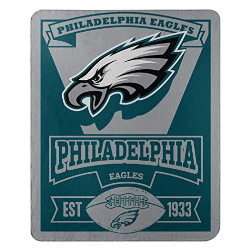 Product Cover The Northwest Company Officially Licensed NFL Philadelphia Eagles Marque Printed Fleece Throw Blanket, 50