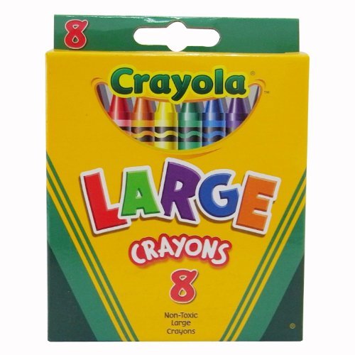 Product Cover Crayola Large Crayons Tuck Box - 8 Count - 2 Packs