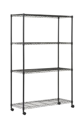 Product Cover Sandusky MWS481872 4-Tier Mobile Wire Shelving Unit with 2