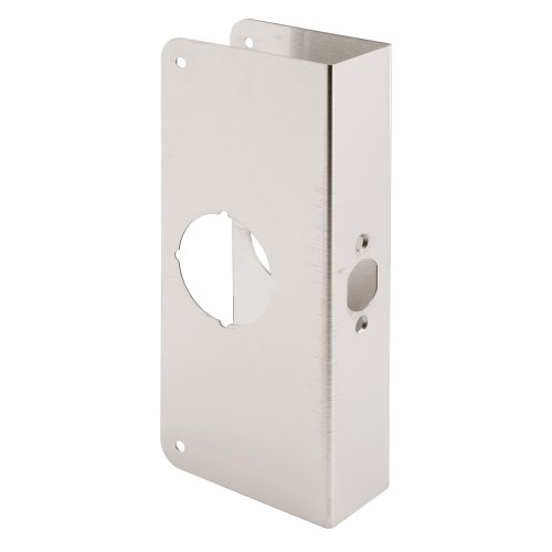 Product Cover Defender Security U 9586 Door Reinforcer 1-3/4-Inch Thick by 2-3/8-Inch Backset 2-1/8-Inch Bore, Non-Recessed, Stainless Steel