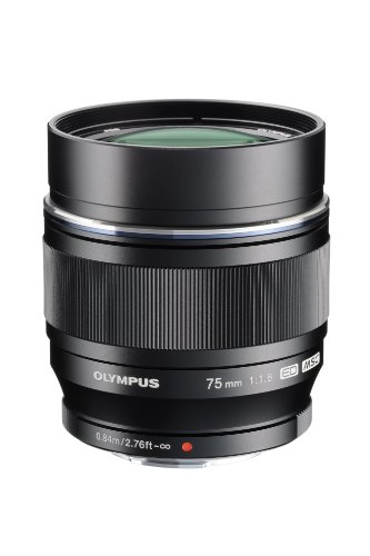 Product Cover Olympus M.Zuiko Digital ED 75mm F1.8 Lens, for Micro Four Thirds Cameras (Black)