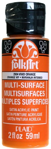 Product Cover FolkArt Multi-Surface Paint in Assorted Colors (2 oz), 2904, Vivid Orange