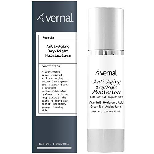 Product Cover Vernal Rejuvenating Day/Night Moisturizer, Lightweight Anti Aging Cream, Best Wrinkle Smoothing CreamPacked with Antioxidants, Collagen, Patented Pentapeptide, Vitamin E, and Green Tea