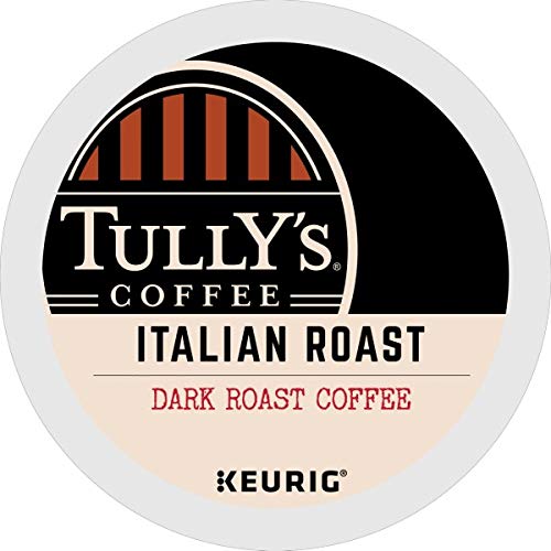 Product Cover Tully's Coffee, Italian Roast, Single-Serve Keurig K-Cup Pods, Dark Roast Coffee, 96 Count (4 Boxes of 24 Pods)