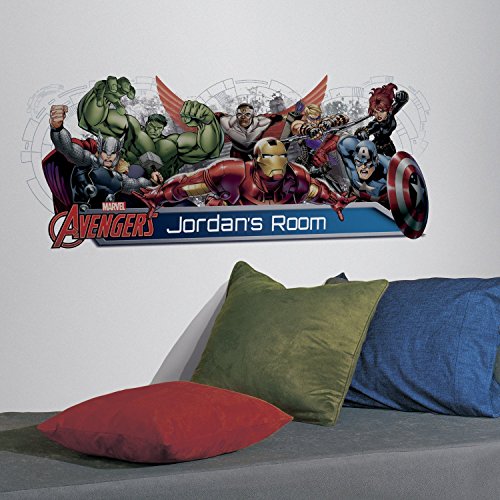 Product Cover RoomMates Avengers Assemble Personalization Headboard Peel And Stick Wall Decals
