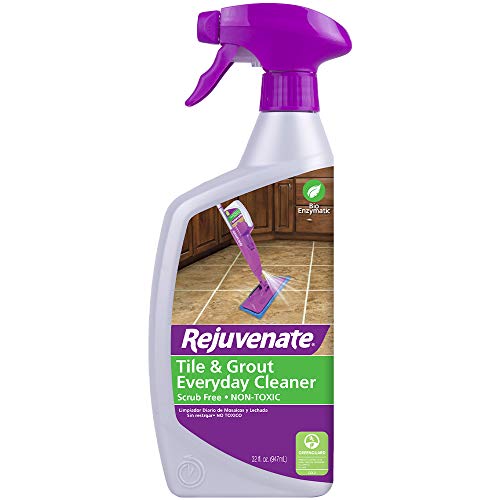 Product Cover Rejuvenate Non-Toxic Bio-Enzymatic Safe and Scrub Free Tile and Grout Cleaner Lightens and Brightens Every Time (32oz)
