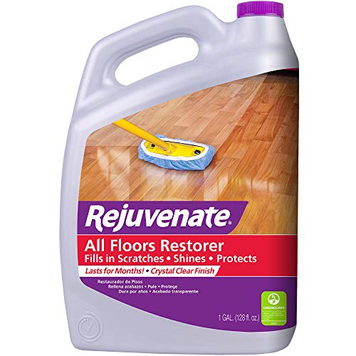 Product Cover Rejuvenate All Floors Restorer and Polish Fills in Scratches Protects & Restores Shine No Sanding Required (128 oz)