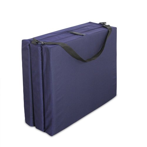 Product Cover American Furniture Alliance Hide A' Mat 3.5 x 30 x 75 inch Jr Twin TriFold Mattress, Navy