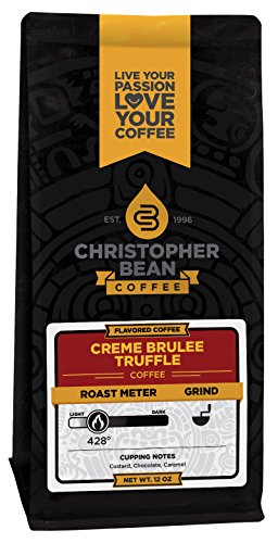 Product Cover Christopher Bean Coffee Flavored Ground Coffee, Creme Brulee Truffle, 12 Ounce