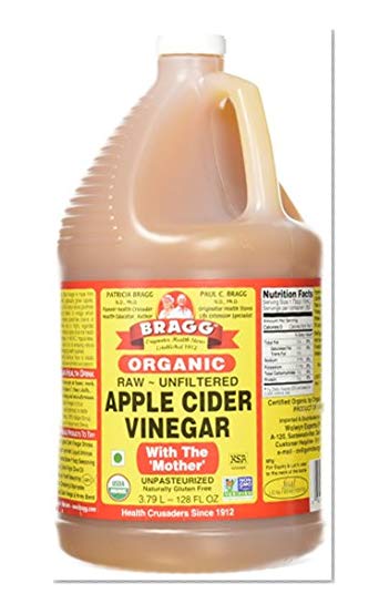 Product Cover Bragg Organic Raw Unfiltered Apple Cider Vinegar with The Mother, 128 ounce