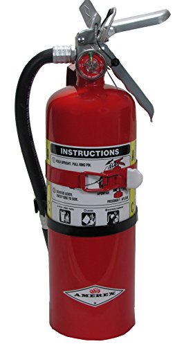 Product Cover Amerex B402T, 5lb ABC Dry Chemical Class A B C Fire Extinguisher, with Vehicle Bracket
