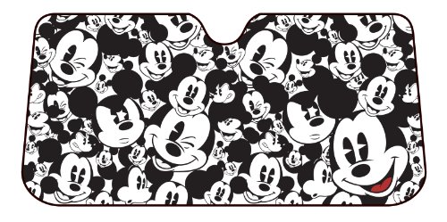 Product Cover Plasticolor 003689R01 Mickey Mouse Expressions Accordion Style Car Truck SUV Front Windshield Sunshade