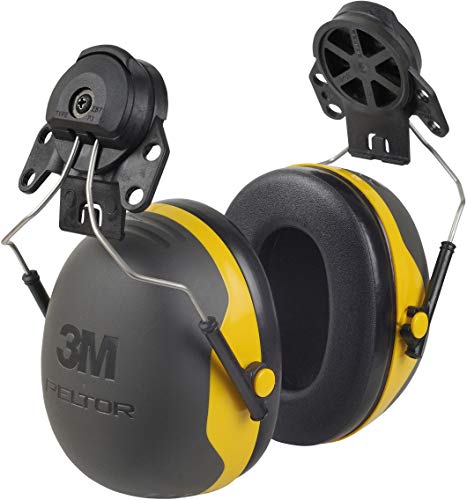 Product Cover 3M PELTOR Ear Muffs, Noise Protection, Hard Hat Attachment, NRR 24 dB, Construction, Manufacturing, Maintenance, Automotive, Woodworking, X2P3E