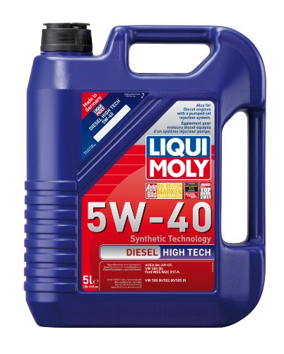 Product Cover Liqui Moly 2022 Diesel High Tech Synthetic 5W-40 Motor Oil - 5 Liter Jug