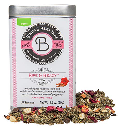 Product Cover Birds & Bees Teas - Red Raspberry Leaf Tea, Ripe & Ready Organic Third Trimester Tea to Prepare Your Body for Labor and Birth - 30 Servings, 3.5 oz