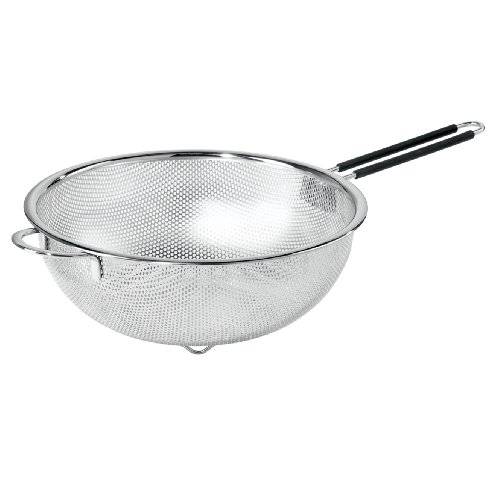Product Cover Oggi 5629.0 Perforated 11-inch Stainless Steel Colander with Soft-Grip Handles