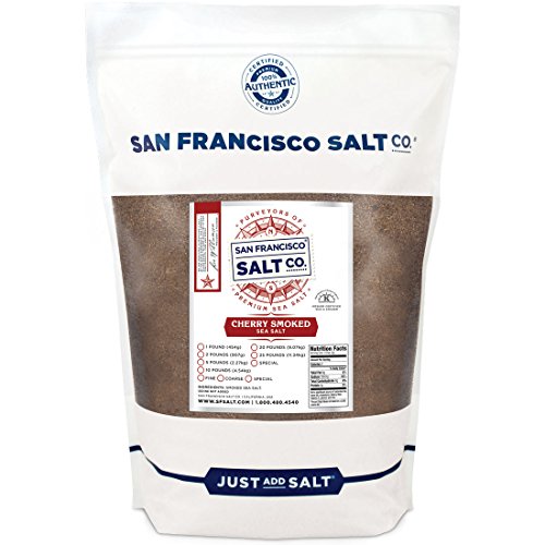 Product Cover Cherrywood Smoked Sea Salt - 2 lb. Bag Fine Grain by San Francisco Salt Company