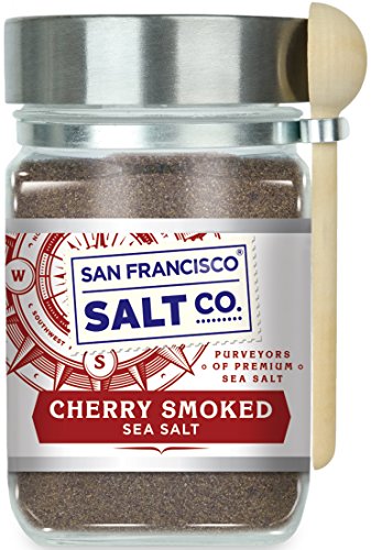 Product Cover Cherrywood Smoked Sea Salt - 8 oz. Chef's Jar by San Francisco Salt Company