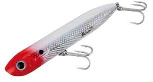 Product Cover Heddon Saltwater Chug'n Spook Junior Fishing Lure, Red Head Flash