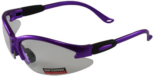 Product Cover Global Vision Safety Shop Glasses (Purple Frame/Clear Lens)