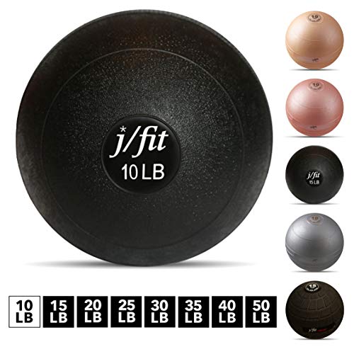Product Cover j/fit Dead Weight Slam Ball for Strength & Conditioning WODs, Plyometric and Core Training, and Cardio Workouts - 10 lb