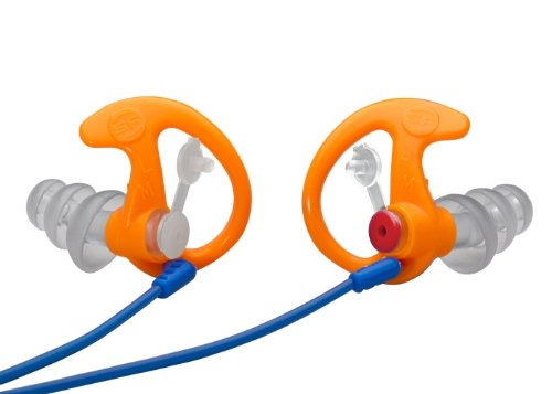 Product Cover SureFire EP4 Sonic Defenders Plus filtered Earplugs, triple flanged design, reusable, Orange, Medium